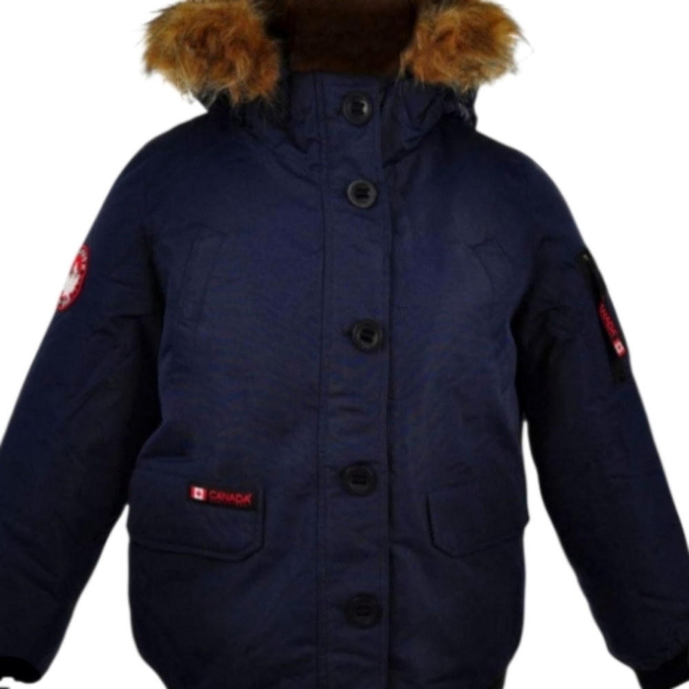 NEW! CANADA WEATHERGEAR Navy Insulated Winter Coat Unisex Youth Small 7-16.